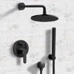 Remer SFH30 Matte Black Shower System with 8